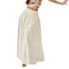 Elegant Solid Color A-line Long Skirt for Women - Vacation Casual Style