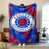 Rangers Football Club Weiches und bequemes Flanell Geeignet für Sofas Wohnzimmer Outdoor-Camping Reisen und auch ein tolles Jubiläumsgeschenk