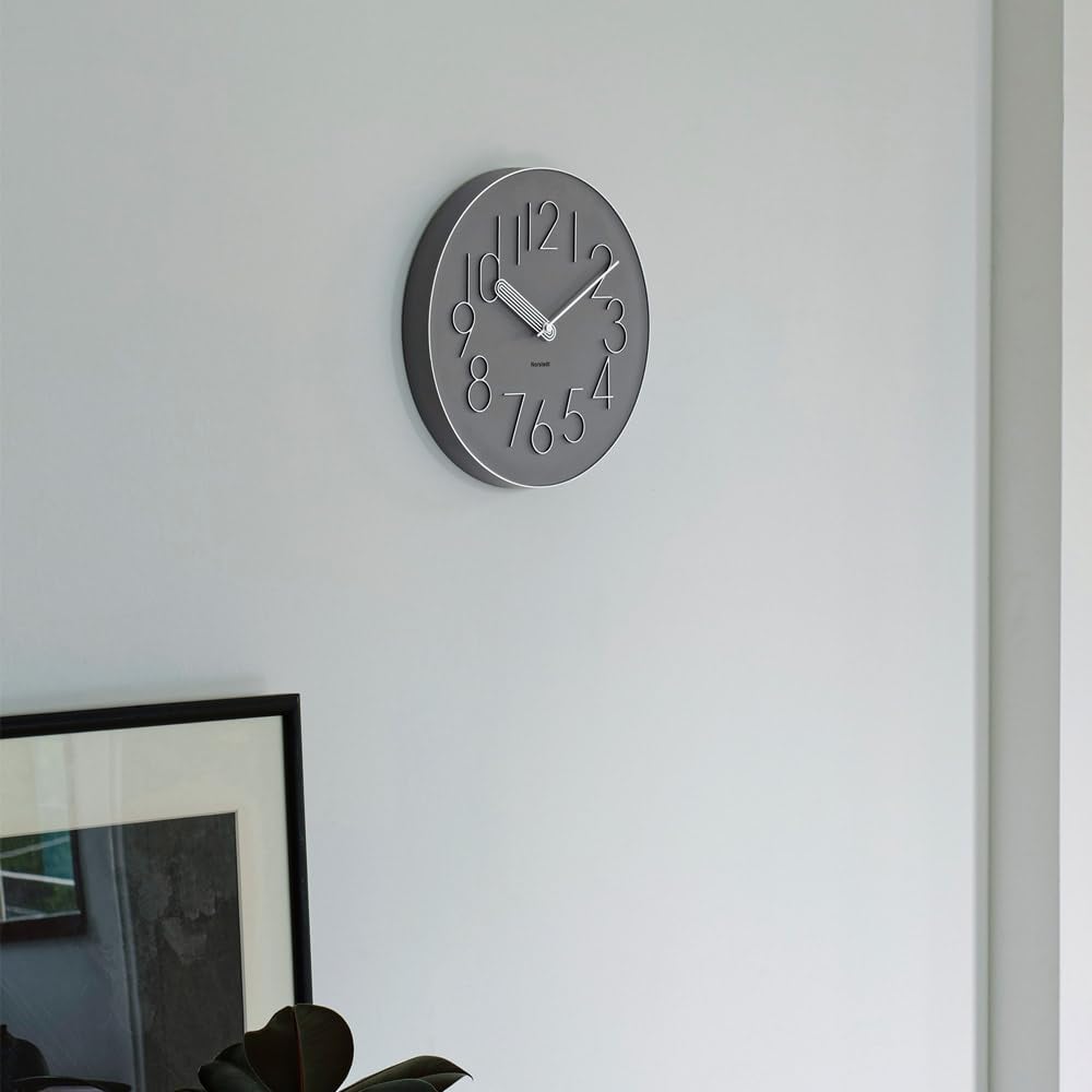 Interform Wall Clock CL-4468GY, Balk, Gray
