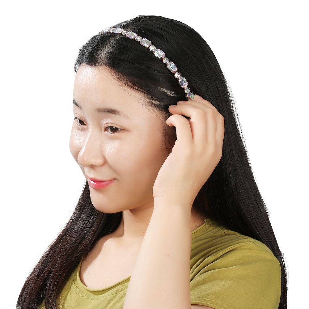 New Party Jewelry Gifts Elegant Pearl Hair Band Gem Crystal Head Wrap Rhinestone Headband