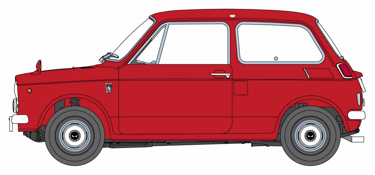 

Пластиковая модель Hasegawa Honda N360S 20595 1/24 (НИ)