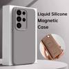 Per Magsafe Custodia Originale in Silicone Opaco Per Samsung S26 S25 S24 S23 S22 Plus Ultra A56 A16 A55 A54 Copertura Magnetica Antiurto