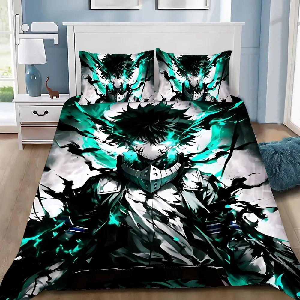 Duvet Cover Pillowcase Bedding Set My Hero Academia Adult Boy Girl Bedroom Decoration Children Gift Single Double Large Size