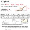 Fashion Eilyken Summer Pumps Fashion Chain Women Slippers Sandals Thin High Heels Slip On Square Toe Mules Slides Ladies Shoes