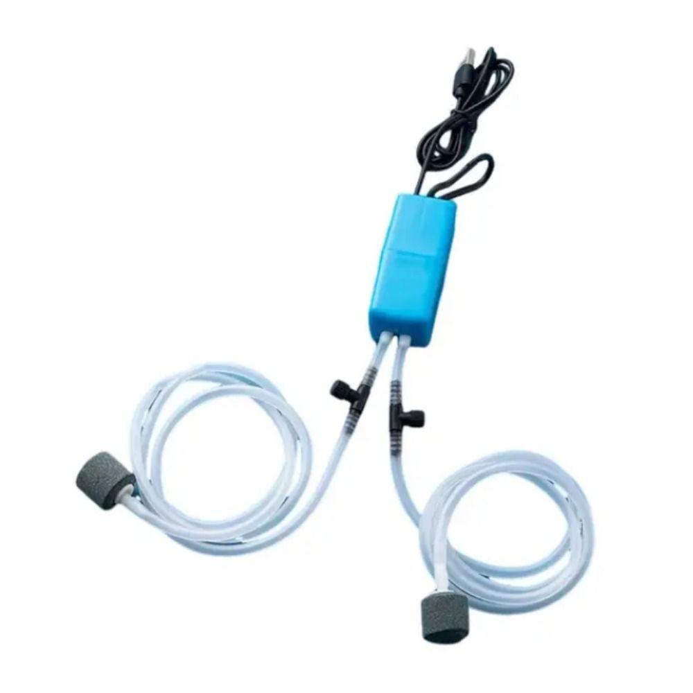 

Пластиковый мини-аквариумный воздушный насос, энергосберегающий аквариумный USB-воздушный насос, аэратор с двумя отверстиями для дома