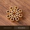 Zinc Alloy Snowflake Incense Holder: Elegant Multi-Hole Ornament for Home, Study & Festive Atmosphere.