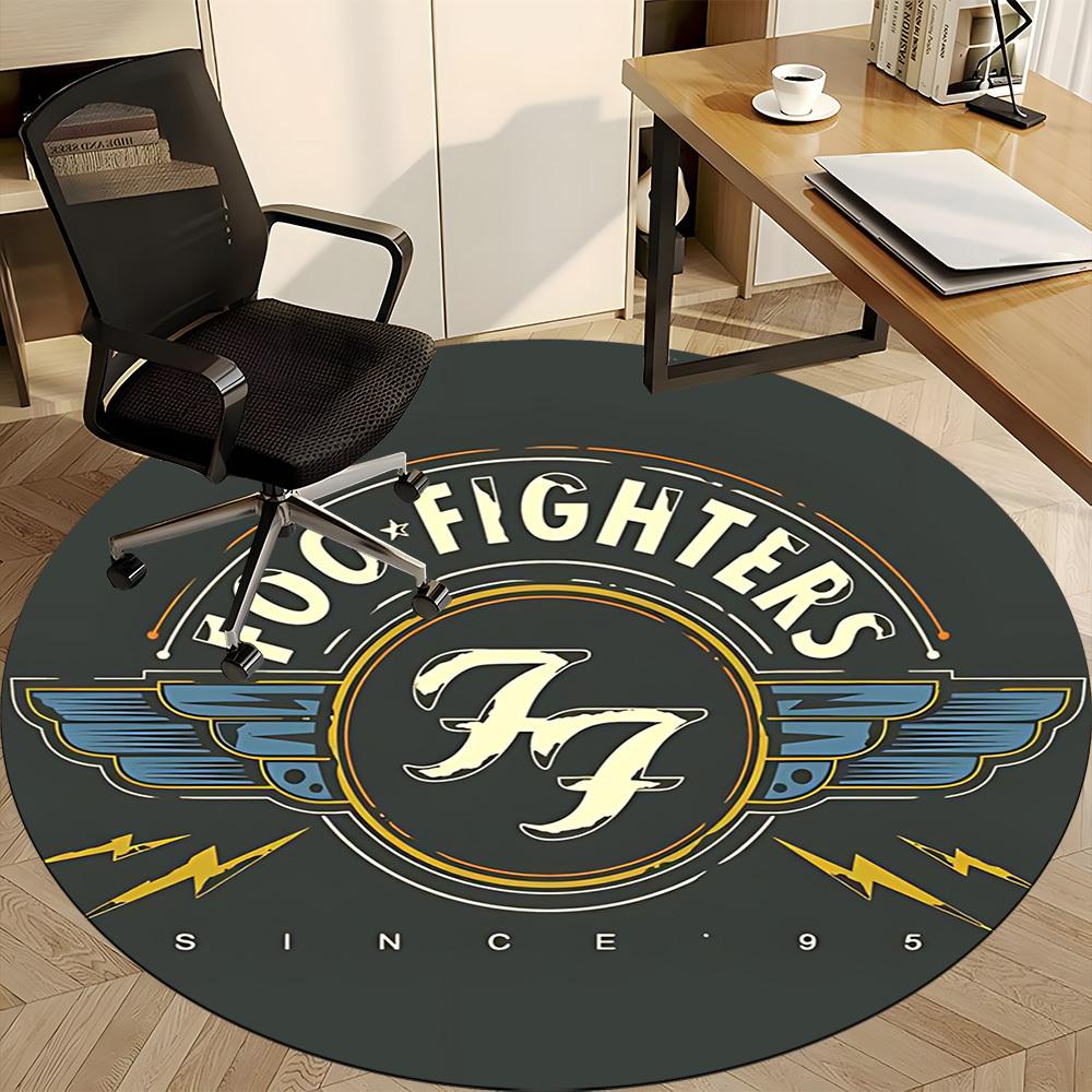 1pz Tappeto per Sedia Banda Foo Fighters per Ufficio Antiscivolo, Leggero, Lavabile in Lavatrice per Decorazioni Ufficio Festività
