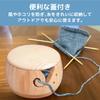 EdisonBrain Yarn Bowl with Lid, Made of Pine Wood, Dustproof, for Knitting, Crocheting, Yarn Storage, and Sewing (Natural)