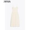 Zaprha 2025 New Arrival French Sexy Patchwork Poplin Sling Dress Long Waist-Tight Elegant 4174204