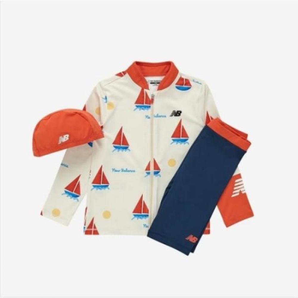 

New Balance Skies Beach Lounge Part 5 Rash Guard Set Nk9re2111u Ivory (39)Ivory/100