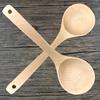 Unpainted Beech Wood Non-stick Spatula and Ladle Set - Modern Simple Wooden Cooking Utensils