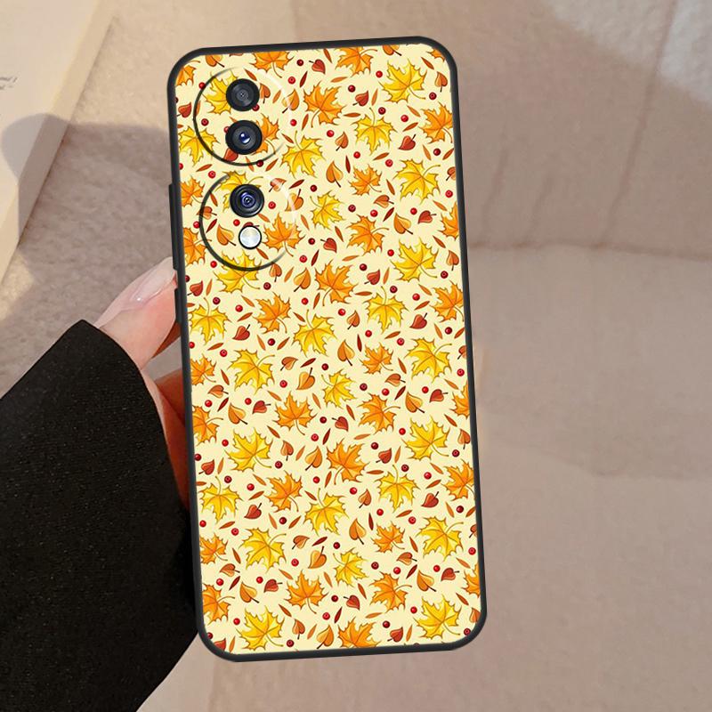 Autumn Leaves Fall Fox Case For Honor X9b X9a X8a X7a X6a X6 X7 X8 X9 8X 9X Honor Magic 5 Pro 50 70 90 Lite Cover
