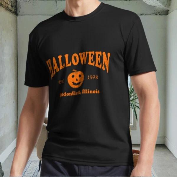 New Halloween Est 1978 Active Logo Men s Black T shirt Funny Size S to 5XL 3XL