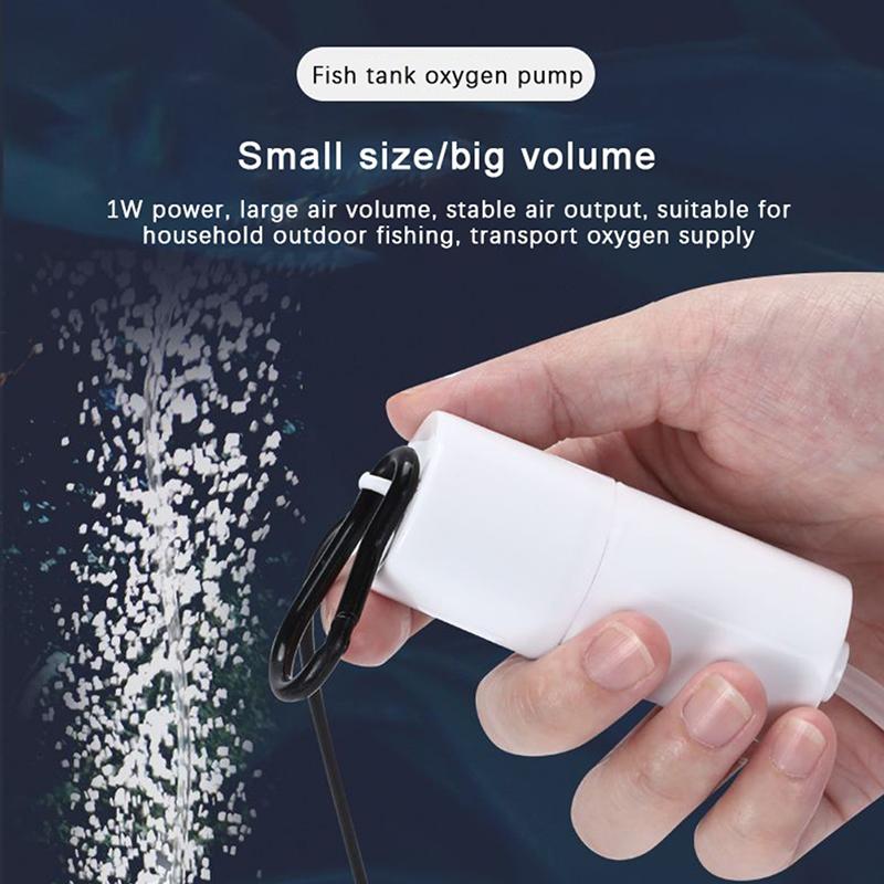 Akvarijní kyslíkové čerpadlo USB Akvárium Malý provzdušňovač Vzduchový kompresor Mini