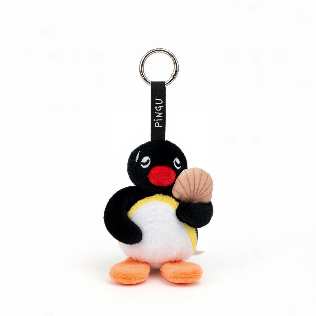 Portachiavi Peluche Pinguino Originale Bambola Ornamento per Zaini