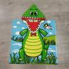 Kids Hooded Robes Bath Towel Super Absorbent Beach Shawl Boy Girl Swim Cartoon