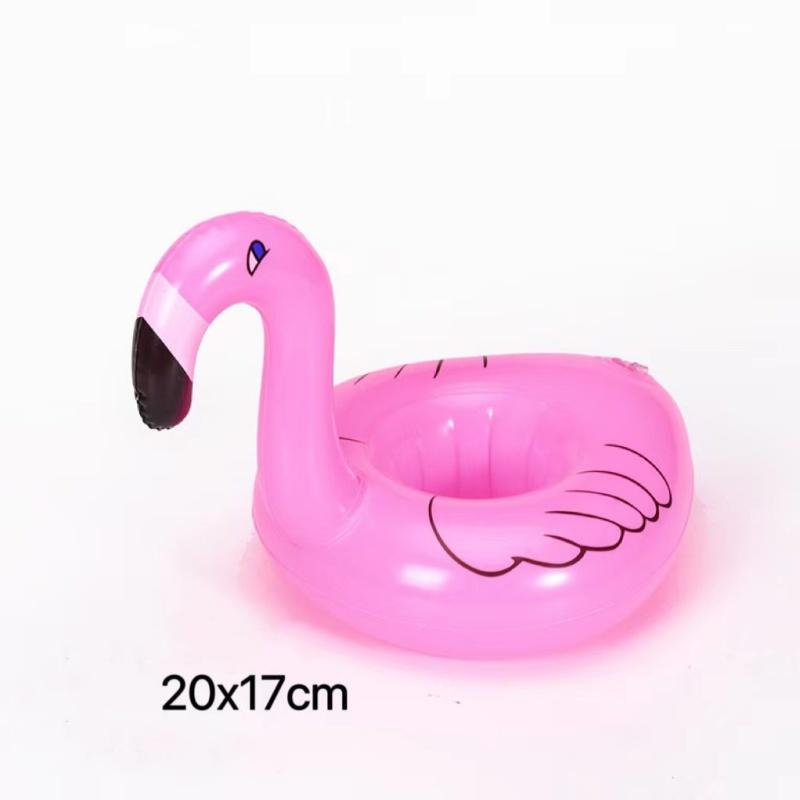 Party Decoration Mermaid, Watermelon, Flamingo Cup Holder Pvc Water Float Inflatable Drink Cup for Adults Pool Drinkware Tray