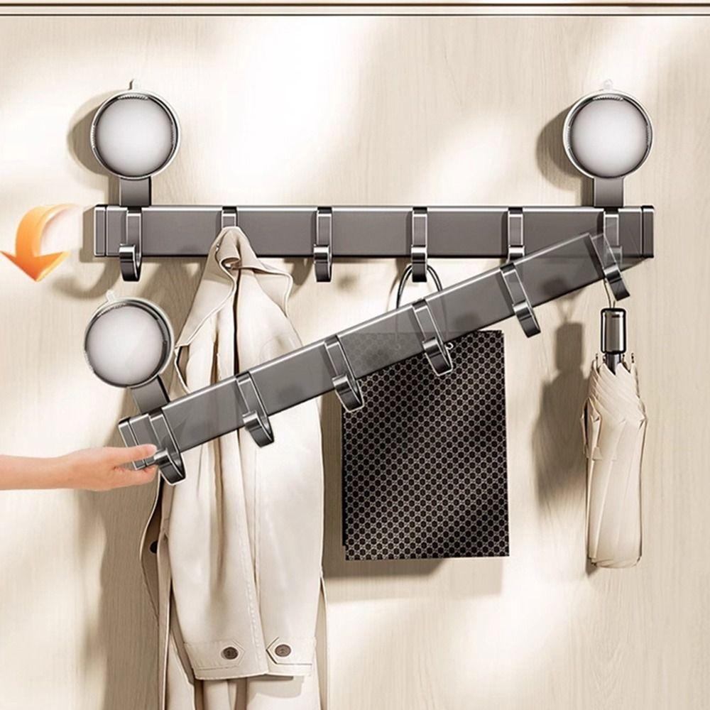 Aluminum Alloy Suction Cup Hooks Space Saving Towel Key Hangers Bathroom Clothes Hooks  Bathroom
