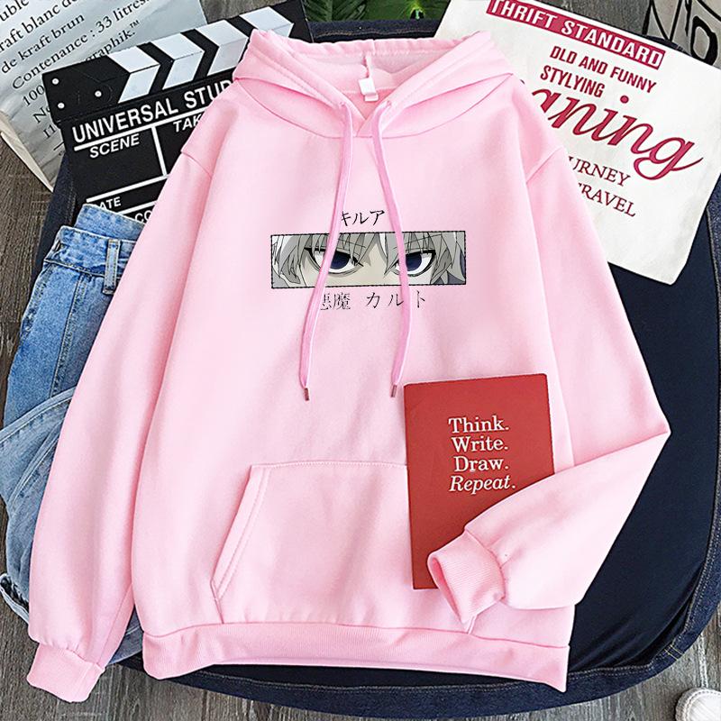 Killua full-time hunter HUNTER x HUNTER hooded sweater HUNTER candy-colored top
