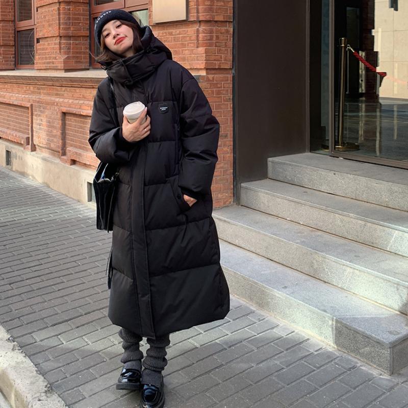 Thickened Long Cotton Jacket for Winter Couple, College Students, Over-the-knee Coat - Lovers' Choice