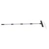 Laubrechen 22 Zinken 16,3 Zoll Breit Stahl Draht Gartenrechen mit 5,2FT Griff für Rasen Garten Mulch Rasenfilz