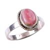 Natural Rhodochrosite Gemstone 925 Solid Sterling Silver Jewelry Ring S.9 b7G53