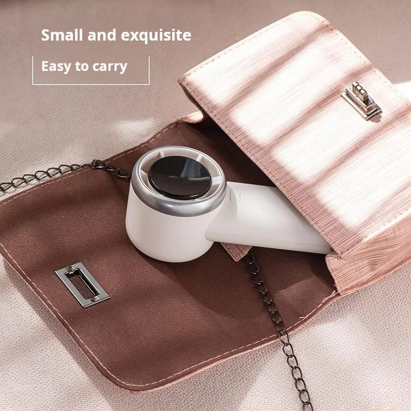 Portable Handheld Turbo Fan 5 Wind Speeds Adjustable Mini Personal Electric Fan Outdoor Camping Hand Fan Rechargeble Ventilador