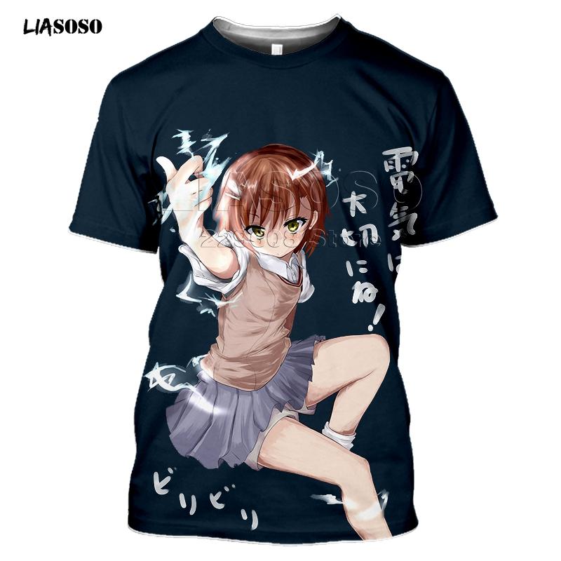 Summer Style T-Shirt Men Women T-shirt 3D Print Anime Game A Certain Scientific Railgun T Harajuku T Shirt Clothing