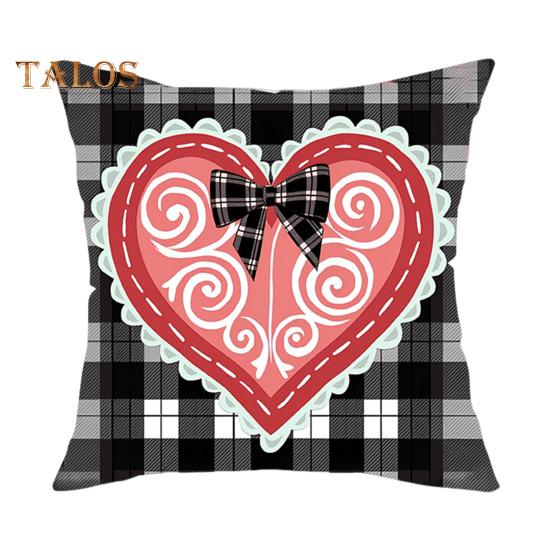 

Наволочка на День святого Валентина в форме сердца с принтом в виде квадрата, украшение для дивана, наволочка для подушки в гостиную, спальню, наволочка для сиденья автомобиля 45x45cm C