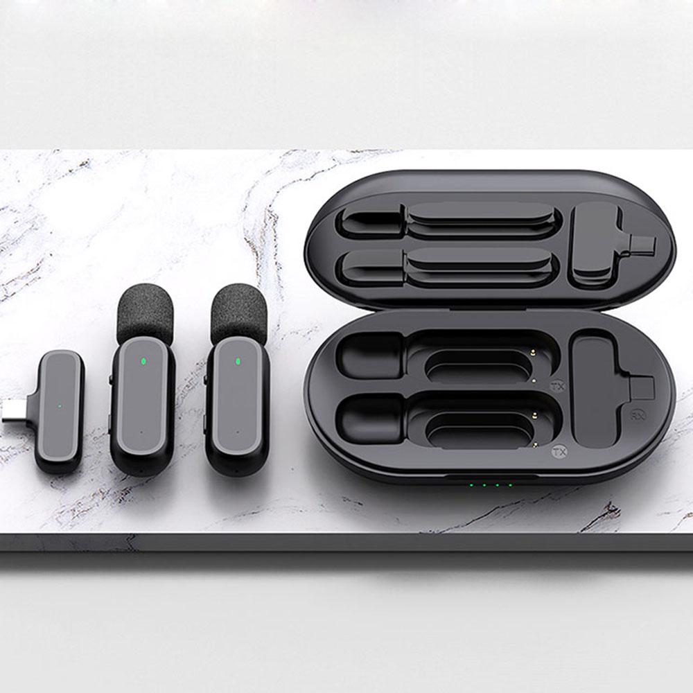 Drahtloses Ansteckmikrofon Mikrofon Tragbare Ladebox Mikrofon Drahtloses Mikrofon Für Iphone Handy Mobiltelefon Android