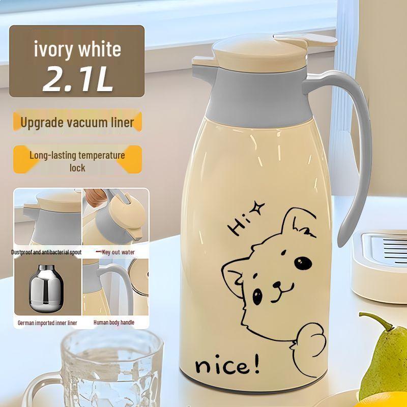 Large Capacity Dormitory Kettle: Glass Liner Thermos for Students