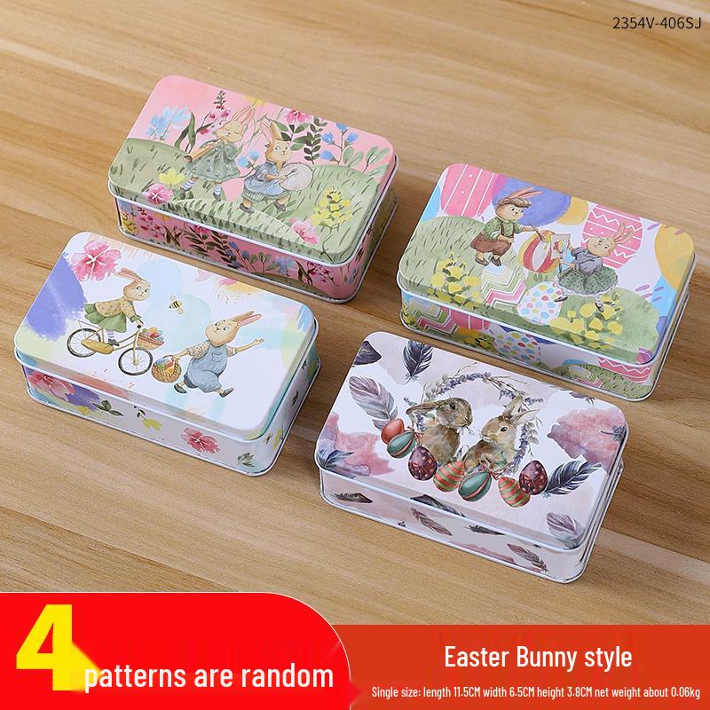 Adorable Cartoon Chocolate & Cookie Tin Box - Children's Gift or Wedding Favor Storage