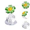 Flower Art Transparent Statue Craft for Centerpiece Living Room Meeting