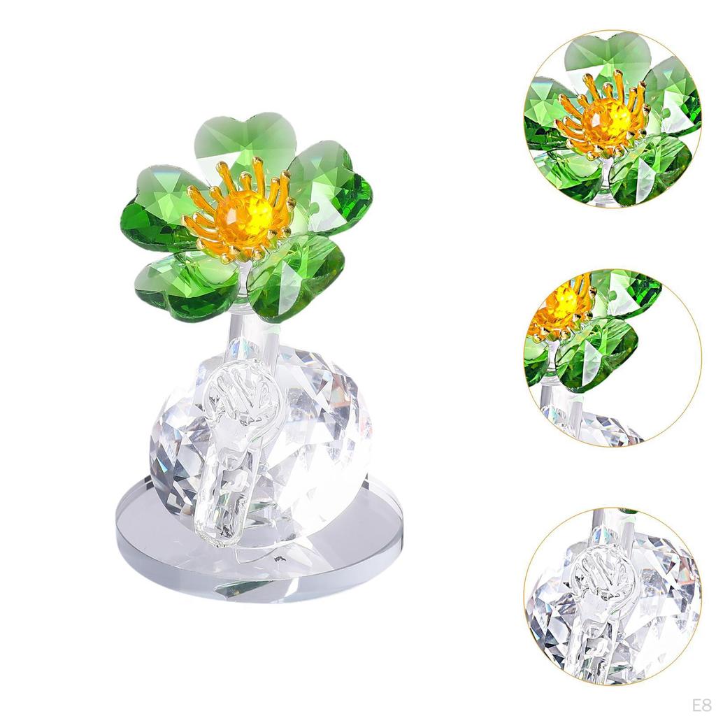 Flower Art Transparent Statue Craft for Centerpiece Living Room Meeting
