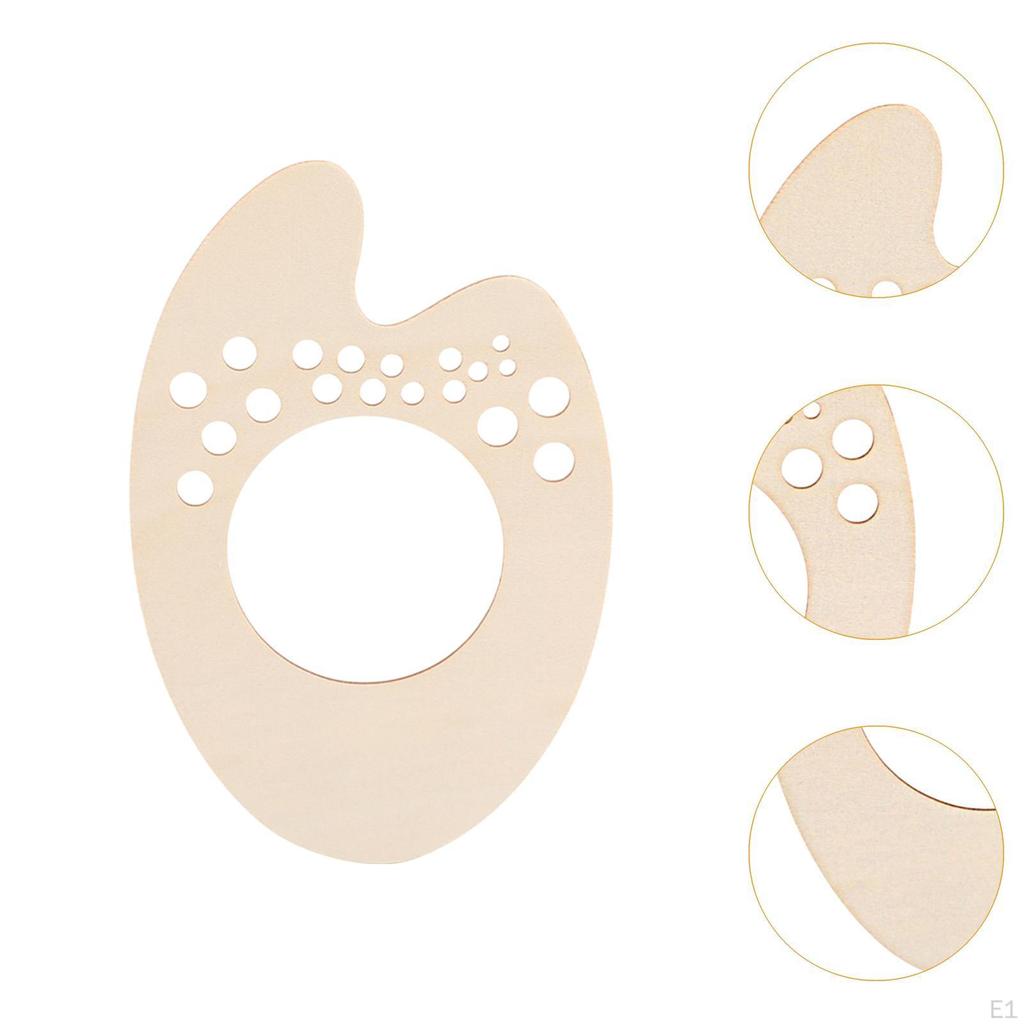 Malpalette aus Holz, Mallehrmittel, Puzzle-Spielzeugpaletten für Acrylkunstpaletten