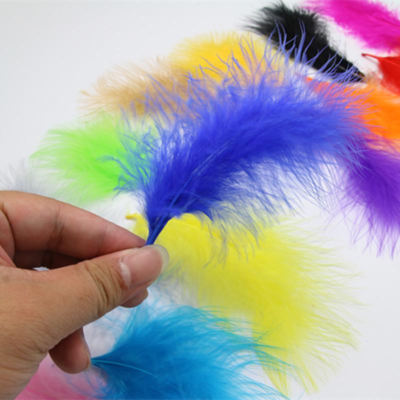 50Pcs Feather Perennial Diy Color Full-Fleece Feather Turkey Feather Jewelry Accessories Materials From 50 Pieces