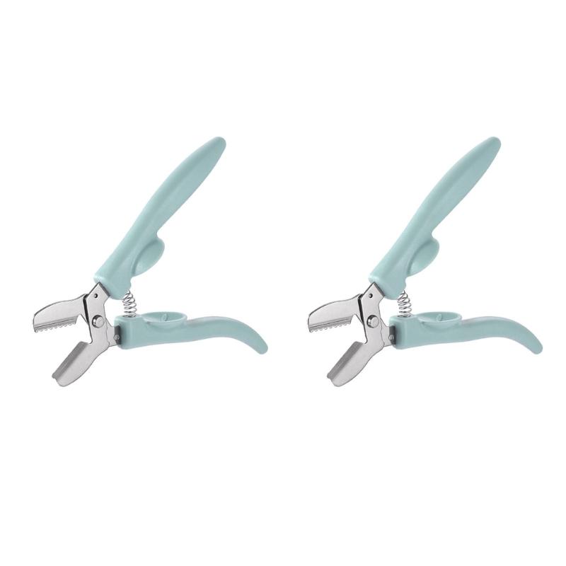 

2Pcs Multifunctional Chestnuts Scissors Stainless Steel Nut Cracker Kitchen Tool for Walnuts Cutting and Slicing синий