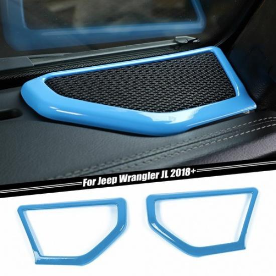 Inner A-pillar Speaker Cover Trim Bezel Accessories for Jeep Wrangler JL JT 18+