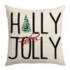 New Christmas Pillow Farm Truck Bow Garland Home Cushion Pillow Cover