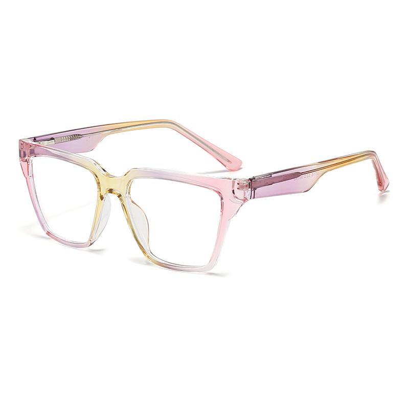Anti-Blue Light Glasses For Women Pc Core Legs Fashion Retro Plate Color Flat Mirror Can Be Equipped With Mirror 5718