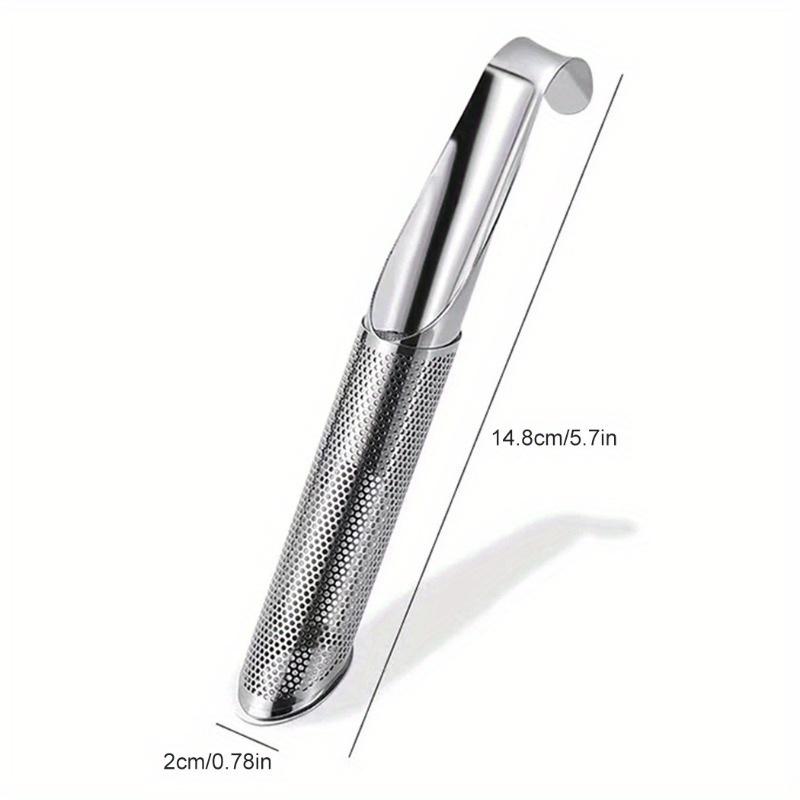 

Портативный домашний чайный аксессуар Фильтр из нержавеющей стали Чайник Трубчатый Дизайн Чайная ложка Заварник Длинная ручка Металлическая креативная чашка 1Pcs