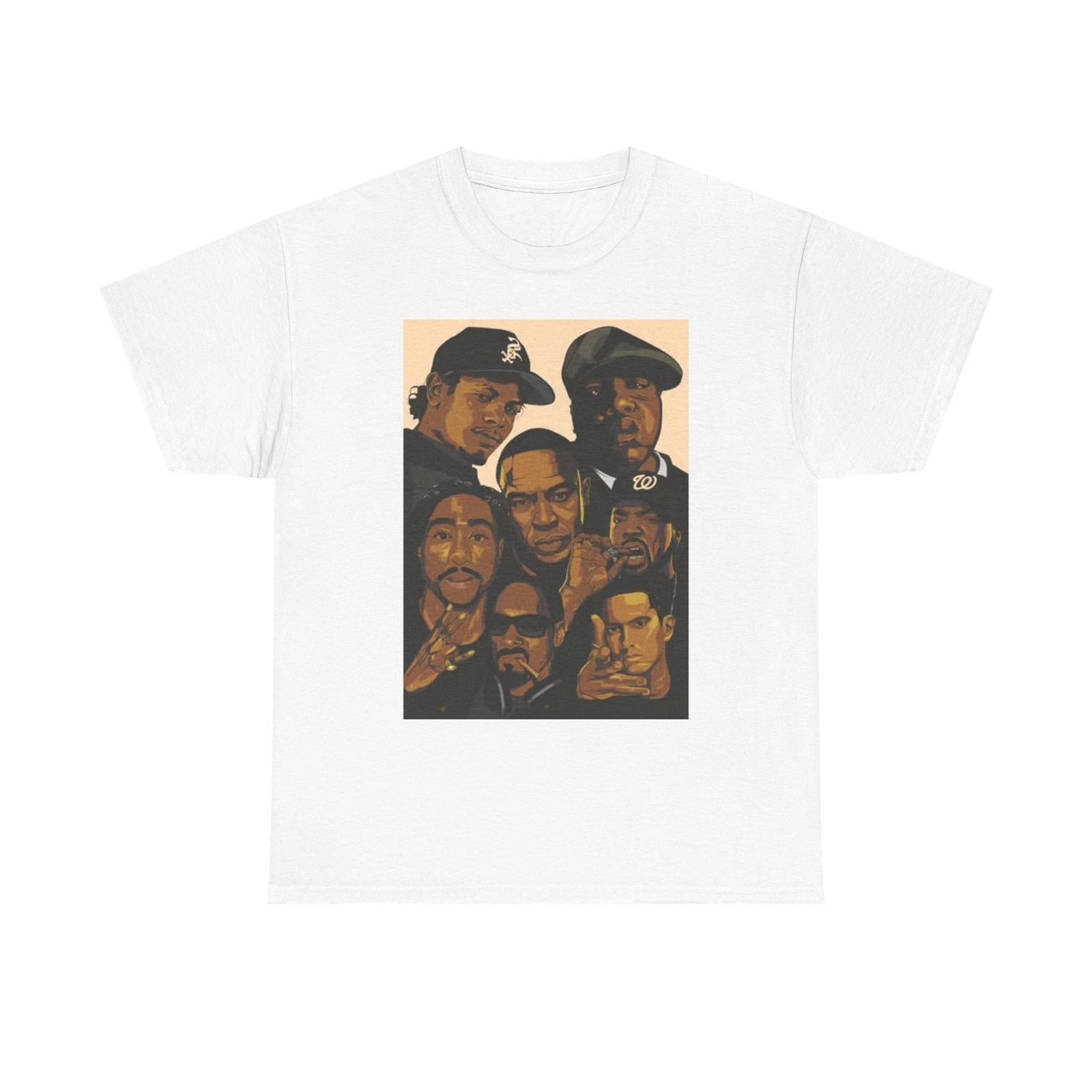 Men s and Women s T-shirts Hip Hop Legends Graphic XXXL