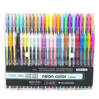 12/16/18/24/36/48Colors Gel Pens Set Glitter Gel Pen for Adult Coloring Books Drawing Doodling Art Marker