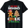 Mens Behind The Cookie In The Oven Xmas Pregnancy Announcement T-Shirt