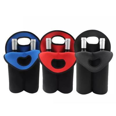 Insulated Can Carrier Tote 2 Bottles Drink Bottle Holder Pouch Holder Water Bottle Cover  Beach