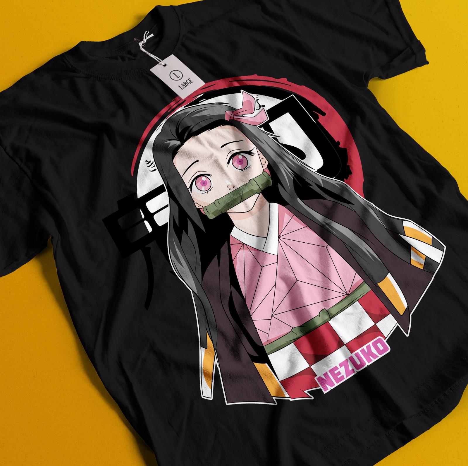 

Demon Slayer Shirt Nezuko Tshirt Tanjiro T-Shirt Mens Womens Tees Top Muzan Doma Tee Inosuke Zenitsu 4XL