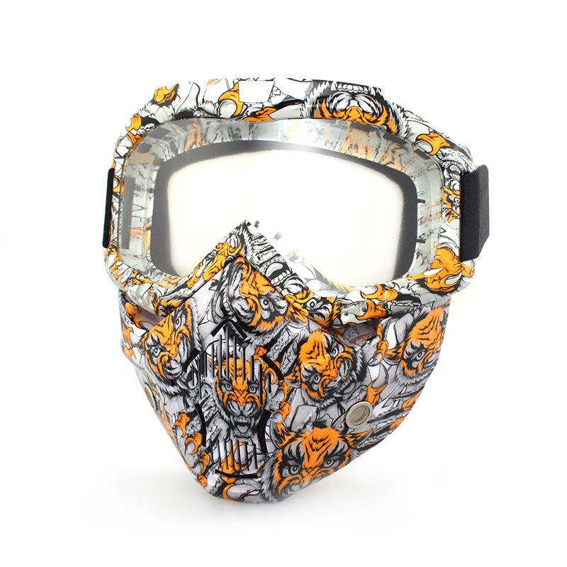 Retro face masks, goggles, off-road motorcycles, racing goggles, outdoor cycling glasses, skiing