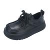 New Girls Princess Leather Shoes Kids Black School Performance Shoes Formal Uniform Versatile Children's Flats Fashion Matte PU
