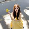 [Welcome comparison] French small suspender dress women's clothing summer waist temperament long dress seaside vacation