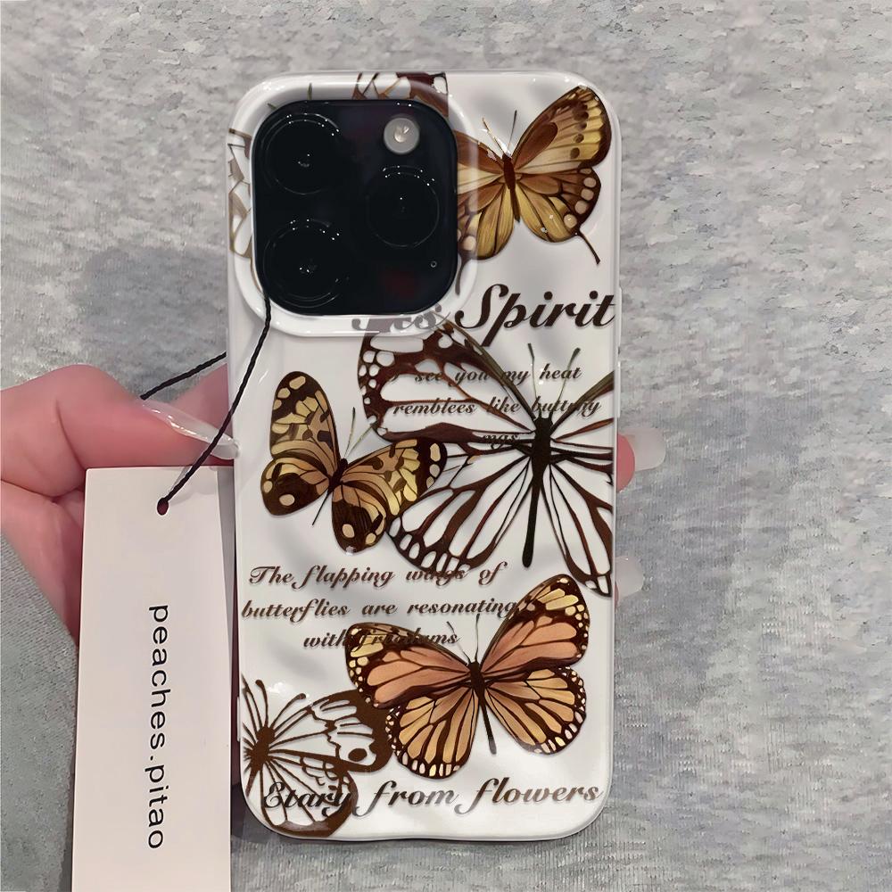Colorful Line Butterfly Phone Case For IPhone 17 Air 16 15 14 13 12 11 Pro Max Cover Case For IPhone 16 15 14 Plus Case Funda